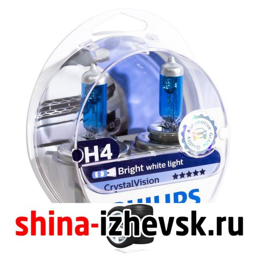 Лампа галогеновая PHILIPS — H4-55 Вт-4300К, 2 шт. в Ижевске